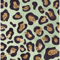 Gold leopard print green