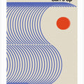 Art Prints of Surf's Up Biscuit Blue
