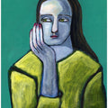 Woman with Big Hands