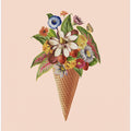 Botanical pink ice cream