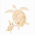 Gold white turtles