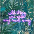 Neon Jungle Typography