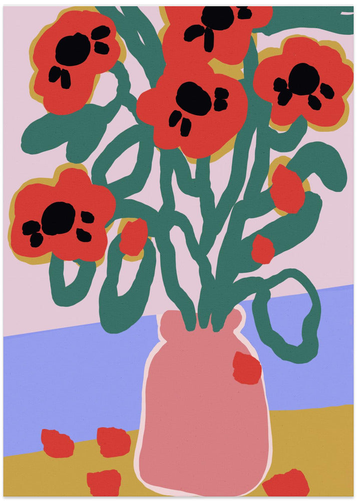 Bold Blooms Vase