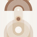 Beige Mid Century Poster