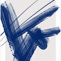 Bold Blue Brushstrokes