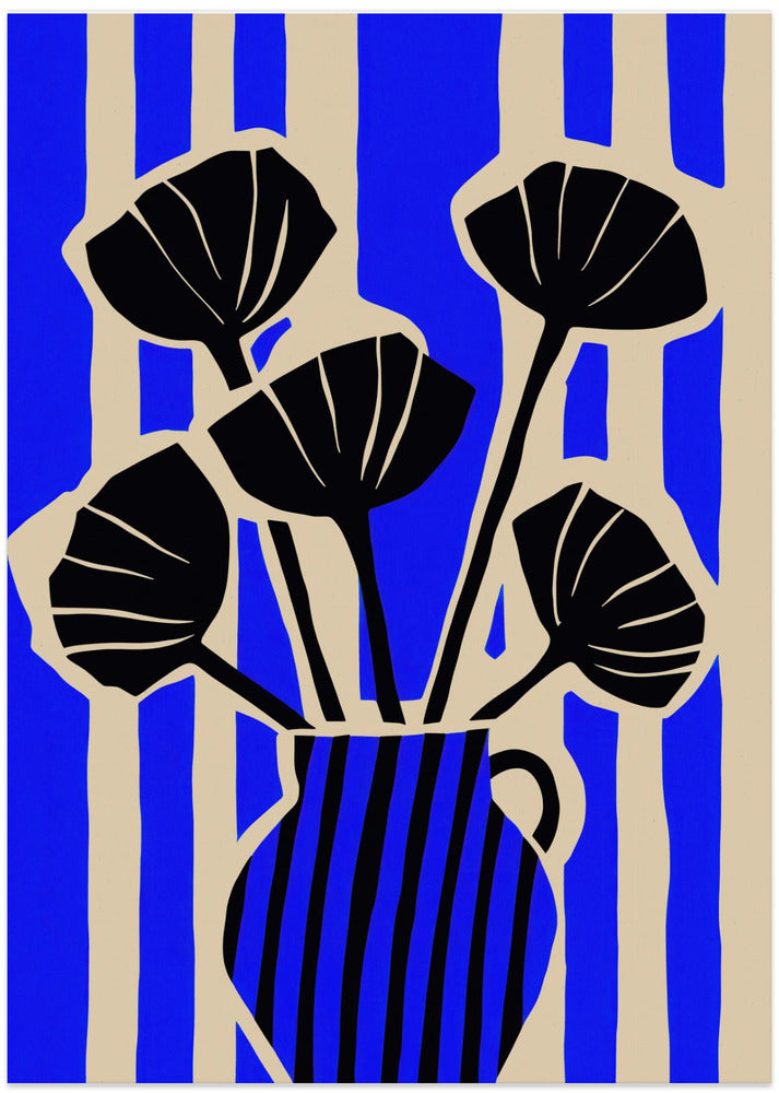Striped Vase Blooms
