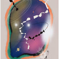 Cosmic Themes with Swirling Lines