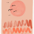 Peachy Sky Waves