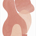 Peach Paper Cut Composition No.2