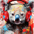 Koala With Headphones animal