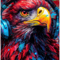 Eagle With Headphones animal