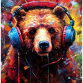 Bear With Headphones animal