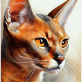 Cat watercolor painting animal