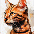 Cat watercolor painting animal