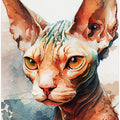 Cat watercolor painting animal