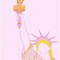 Art Prints of Lady Liberty (Blonde)
