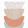 Art Prints of Orange and Green Shapes 1