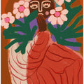 Art Prints of Shy Flower Girl