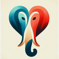 Art Prints of Elephant heart