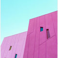 Art Prints of Saguaro Hotel Pink Building Walls