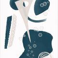 Art Prints of Abstract inky shapes no. 5 - Underwater