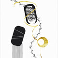 Art Prints of Black & White Abstract No. 1 | gold