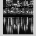 Art Prints of In focus: BOSTON Evening Skyline of North End