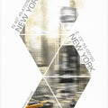 Art Prints of Modern Art TIMES SQUARE Coordinates