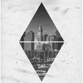 Art Prints of Coordinates BOSTON Downtown