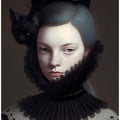 Art Prints of Miss Black Kitty