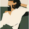 Art Prints of Relaxing woman