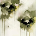 Art Prints of Green pansies
