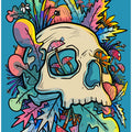 Mushrooms and the Colourful Skull