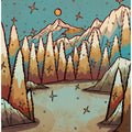Winter of Gold and Blue
