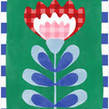 Floral Design with Bold Geometric Shapes