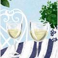White wine under the tree