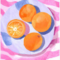Orangen auf Teller