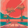 Beach crosswalk