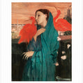 Young Woman With Ibis No.2