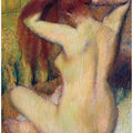 Woman Combing Her Hair