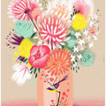 Bouquet In Bird Vase