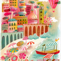 Amalfi Coast Summer View Hot Air Balloon