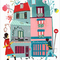 Whimsical Parisian Street Scene