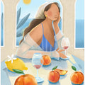 Girl with peaches