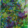 Flowering lilac branch
