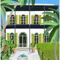 Ernest Hemingways Home, Key West Hemingway, Florida by Artist Carla Daly