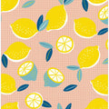 Fresh Lemons Checkered Rose