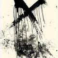 Dripping Black Paint