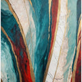 Vibrant Turquoise And Red Hues