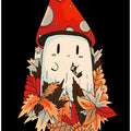 Happy coffee mushroom